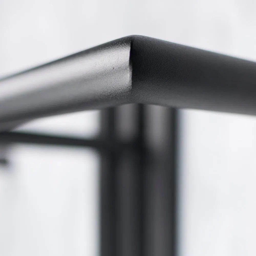 Czarny metalowy wieszak ścienny 65 cm Senza – Spinder Design