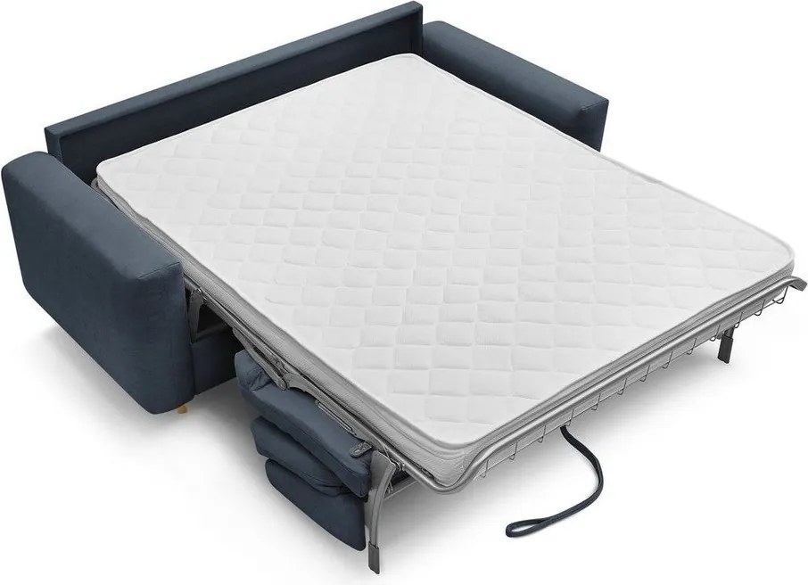 Ciemnoniebieska sofa do spania/rozkładana 220 cm Cocoone – Bobochic Paris