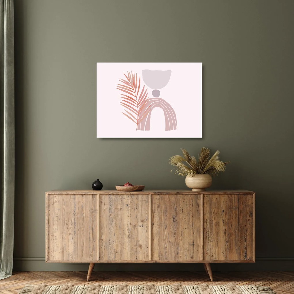 Obraz na szkle - Fioletowy minimalizm N⁰1 (70x50 cm)