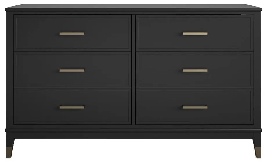 Czarna komoda 144x85x41 cm Westerleigh – Støraa