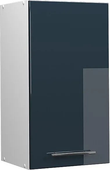 Szafka ścienna ciemnoniebieski wysoki połysk 40x34.1x72 fame-line