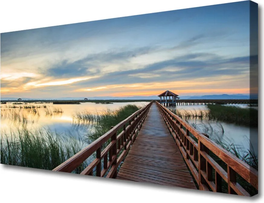 Obraz canvas na ścianę Zabytkowa Konstrukcja Mostu