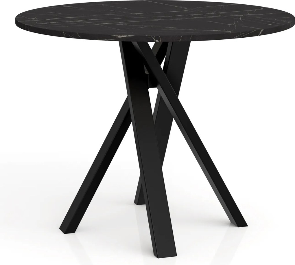 Stół do jadalni Ivo z okrągłym blatem 90 cm