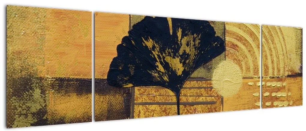 Obraz - Liść miłorzębu (170x50 cm)