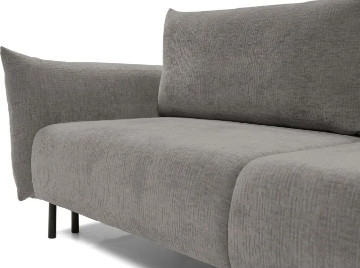 Sofa ADEL z funkcja spania i pojemnikiem JASNY GRAFIT OVER THE HORIZON 90