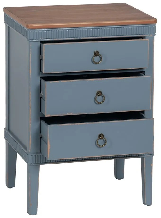 Niebieska szafka nocna Shabby – Ixia