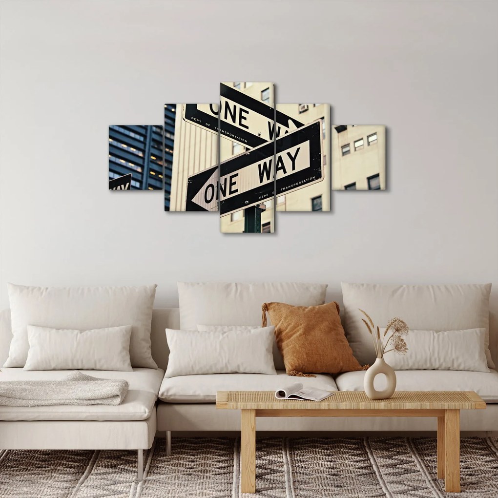 Obraz - New York ONE WAY (125x70 cm)