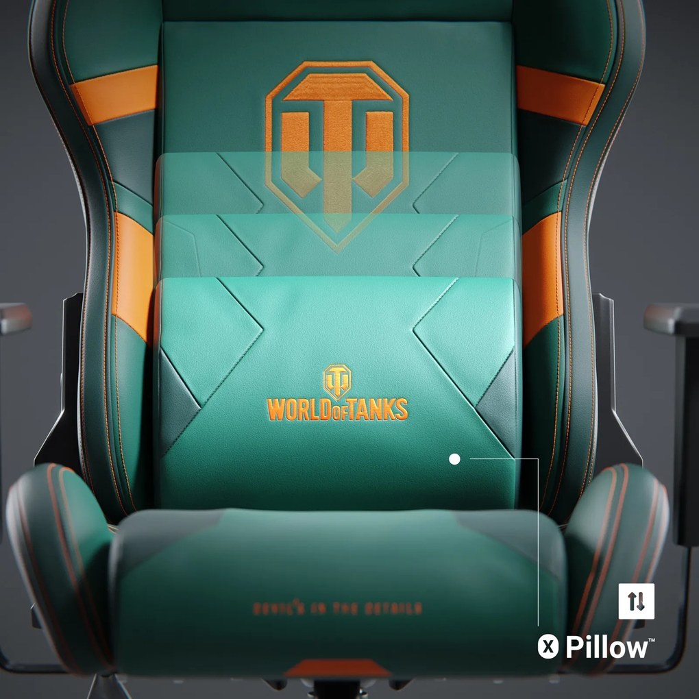 Designerski fotel gamingowy Diablo X-One 2.0 World of Tanks