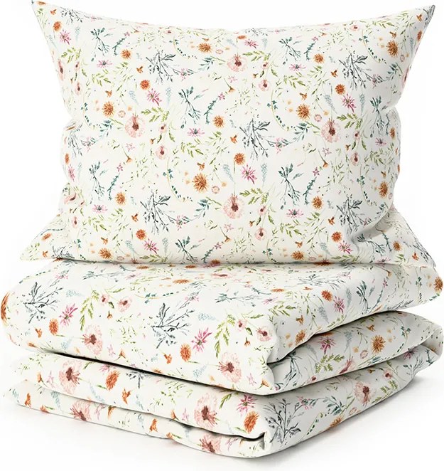 PrzytulneMieszkanie.pl PrzytulneMieszkanie.pl Pościel z mikrofibry HERBALIS kremowa Rozmiar pościeli: 70 x 90 cm | 140 x 200 cm