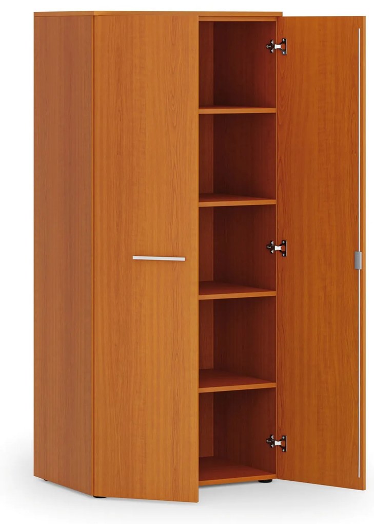 Szafa biurowa z drzwiami PRIMO WOOD, 800 x 500 x 1781 mm, czereśnia
