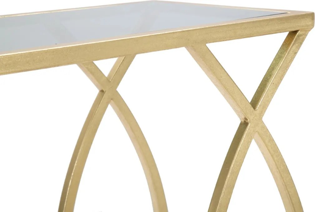 Stolik pomocniczy w stylu glamour, wys. 60 cm