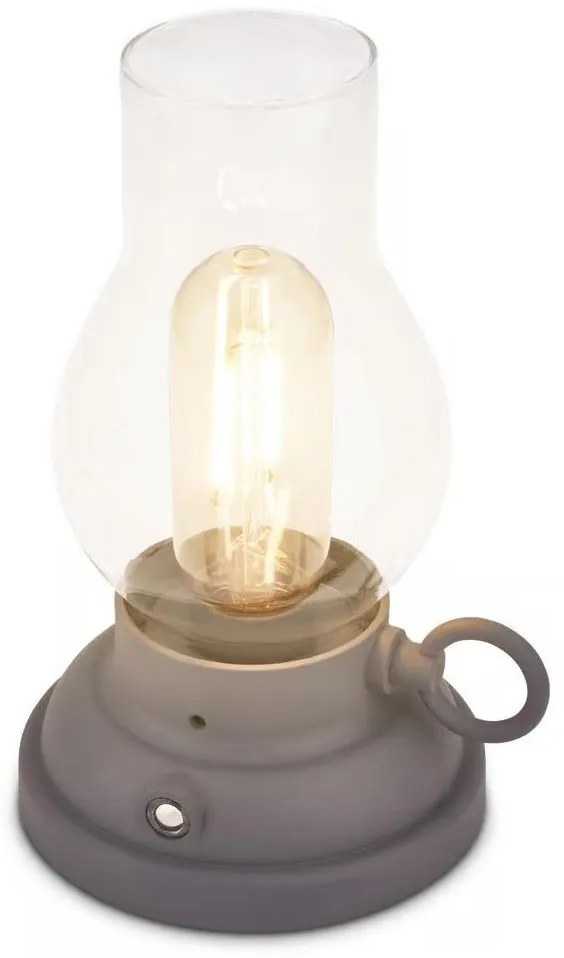 Brilo - LED ściemnialna zewnętrzna ładowalna lampa stołowa KANEA LED/1,5W/5V IP44 1200mAh antracyt