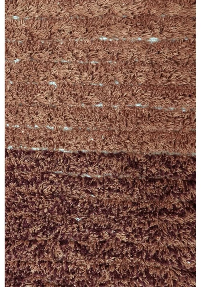 Ceglasty bawełniany dywan 80x140 cm Twin Toffee – Lorena Canals