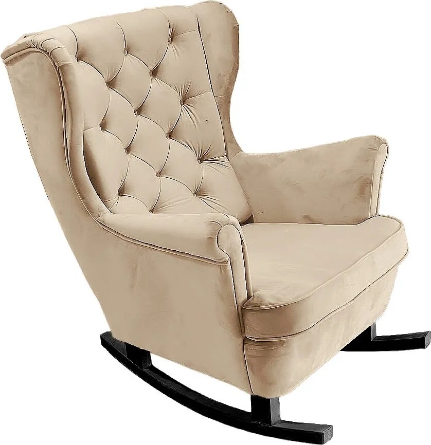 Fotel Relax z Tapicerowanym Siedzeniem i Podłokietnikami, Fotel TV 102x81x95cm Beżowy_29801