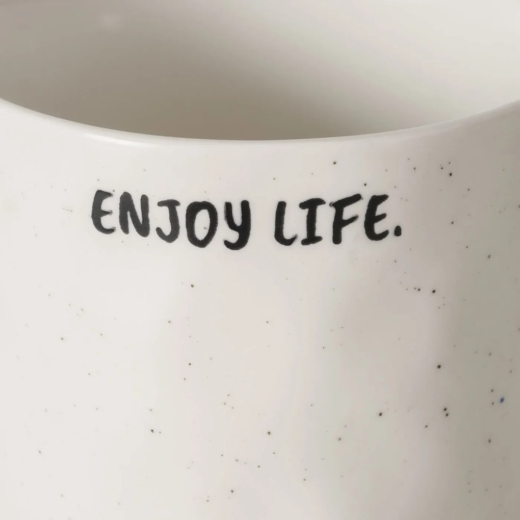 Kubek z okrągłym uchem ENJOY, 360 ml
