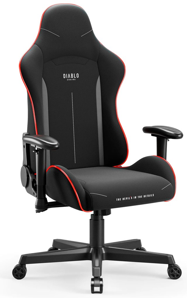 Fotel gamingowy LED RGB czarny Diablo X-Starter