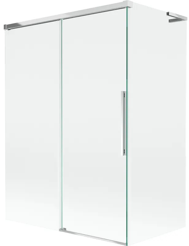 Mexen Rox L parawan nawannowy 2-skrzydłowy rozsuwany 120 + 70 x 150 cm, transparent, chrom - 8C9L-120-070-01-00