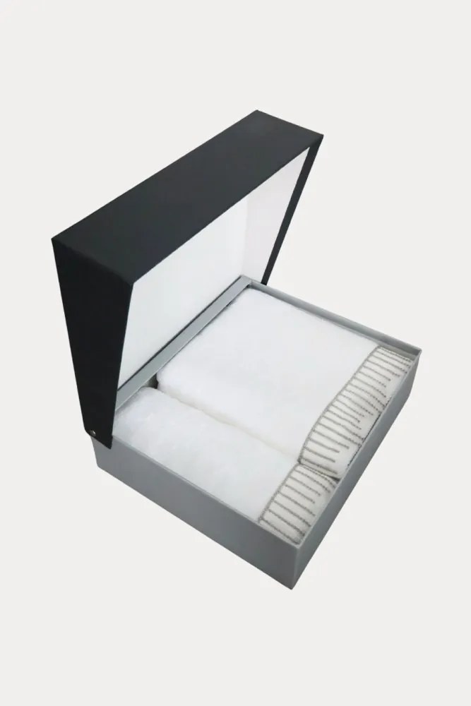 Zestaw upominkowy ręczników NOVA, 2 szt Biały