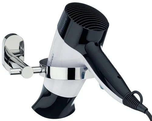 Kela Uchwyt ścienny na suszarkę do włosów Lucido ze stali nierdzewnej