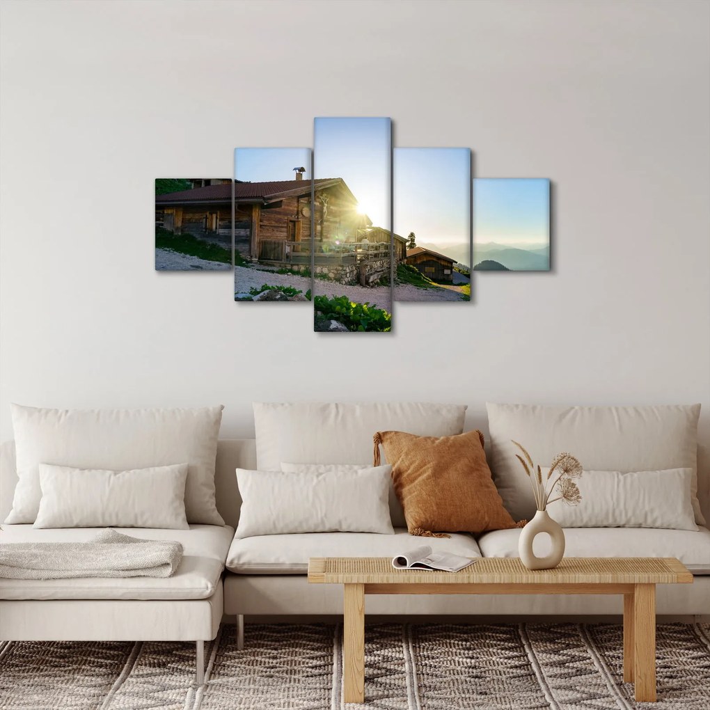 Obraz - Poranek w Alpach, Tyrol (125x70 cm)