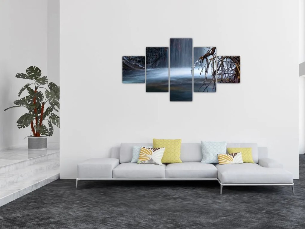 Obraz zimowej laguny (125x70 cm)