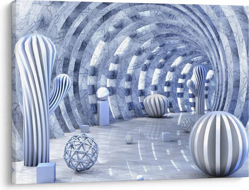 Obraz - abstrakcja 3D (70x50 cm)
