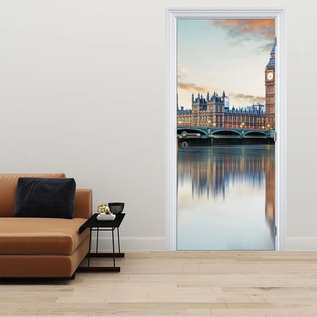 Fototapeta na drzwi - Londyńskie Houses of Parliament (95x205cm)