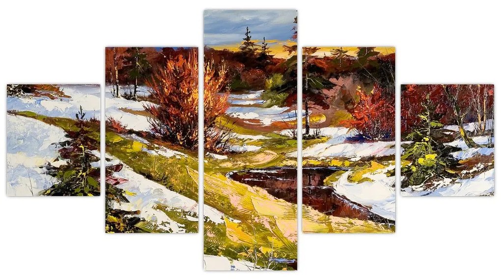 Obraz - Nadejście wiosny (125x70 cm)