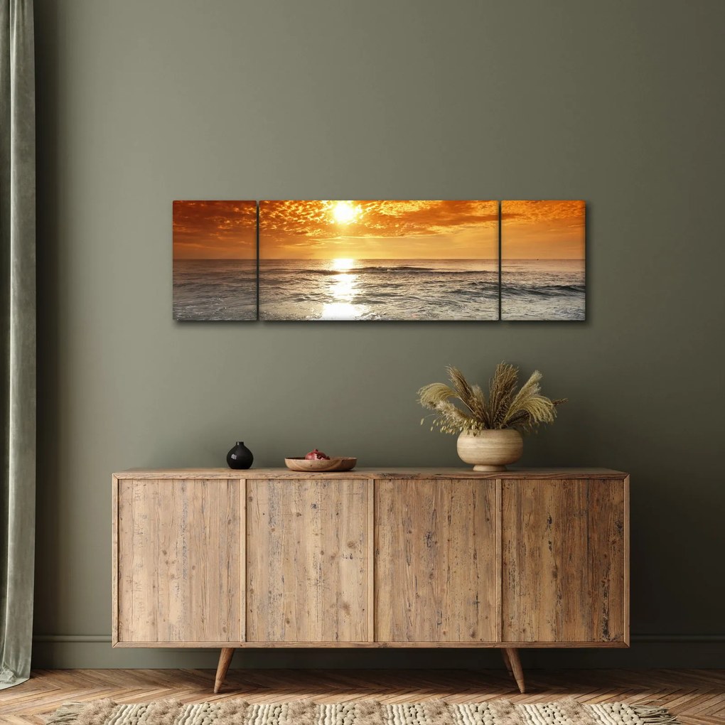 Obraz zachód słońca na Korsyce (170x50 cm)