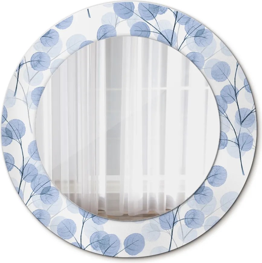 Lustro dekoracyjne okrągłe Gałęzie liście