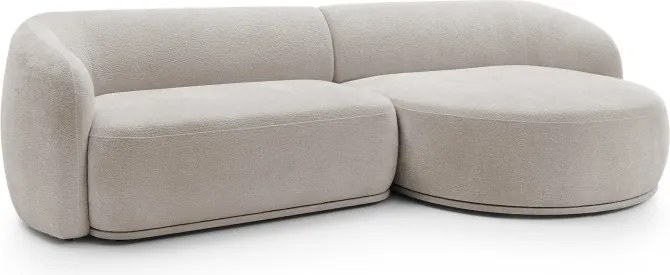 Narożnik NOBO Prawostronny system modułowy tkanina DressME 02 Jasny Szary