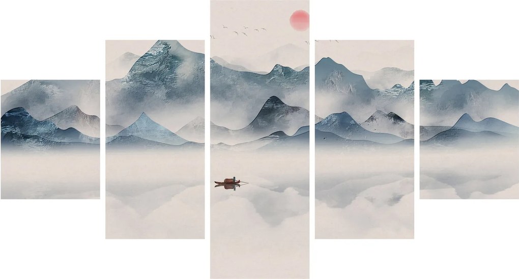 Obraz - Dolina Gór Błękitnych (125x70 cm)