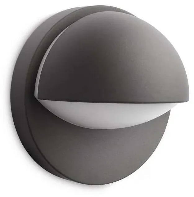 Philips - Kinkiet zewnętrzny JUNE 1xE27/12W/230V IP44 antracytowy