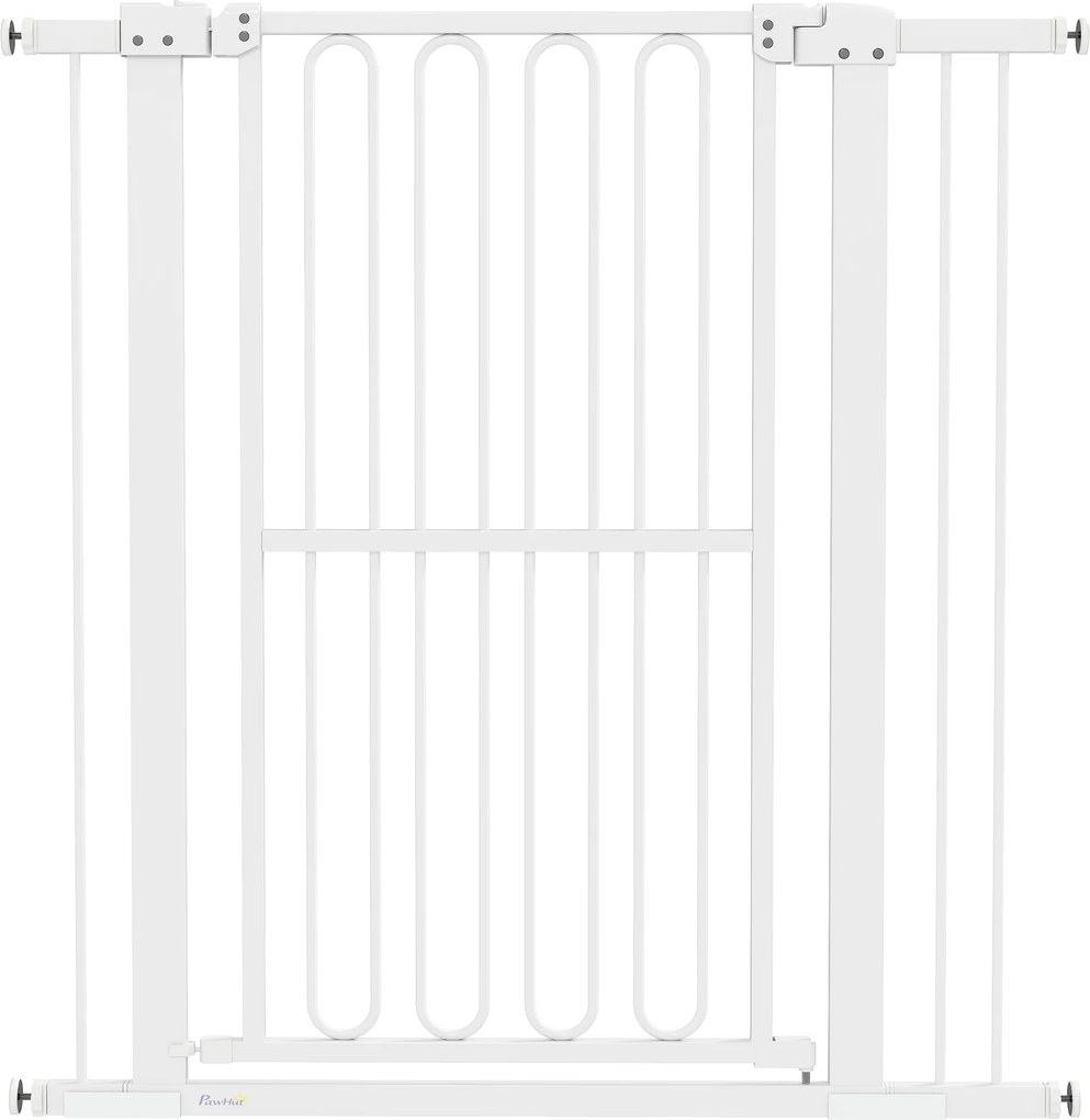 PawHut Bramka ochronna dla psów, 76-104 cm, bez wiercenia, bramka schodowa