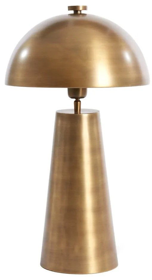 Lampa stołowa w kolorze brązu z metalowym kloszem (wysokość 52 cm) Dita – Light & Living