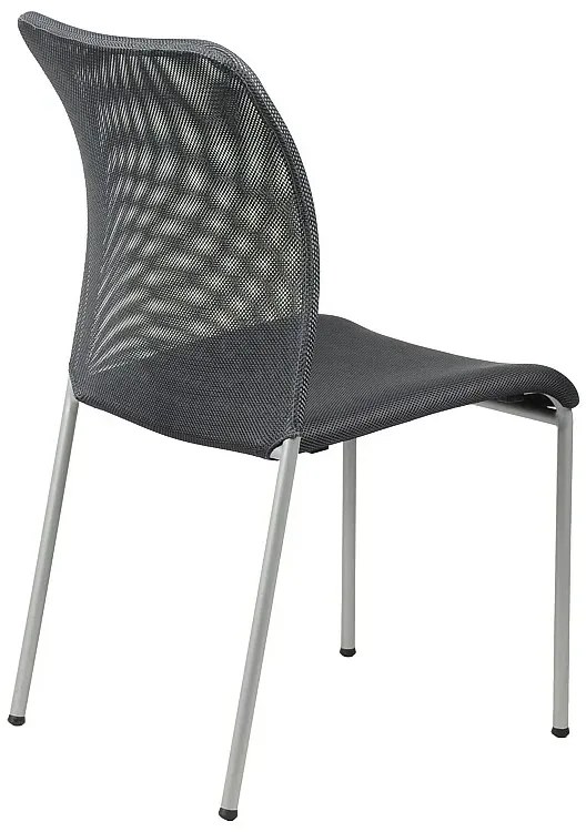 Krzesło biurowe HN-7502 grafitowe/aluminium STEMA