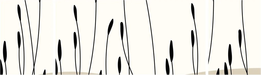 Obraz - Łąka graficzna N⁰3 (170x50 cm)