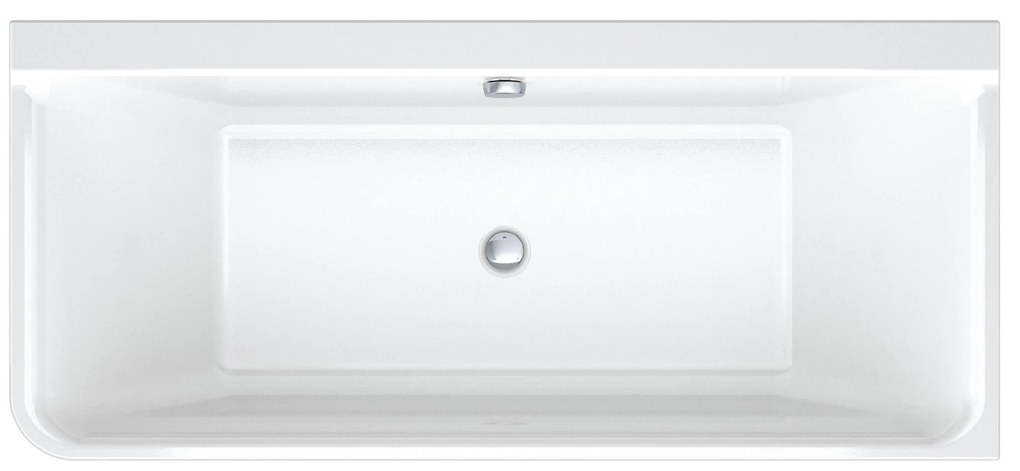 Wanna Duravit P3 przyściennaAkryl - biała 180 x 80 cm - wybór strony zabudowy