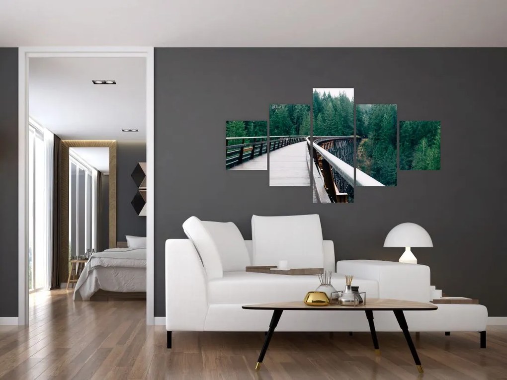Obraz - Most do wierzchołków drzew (125x70 cm)