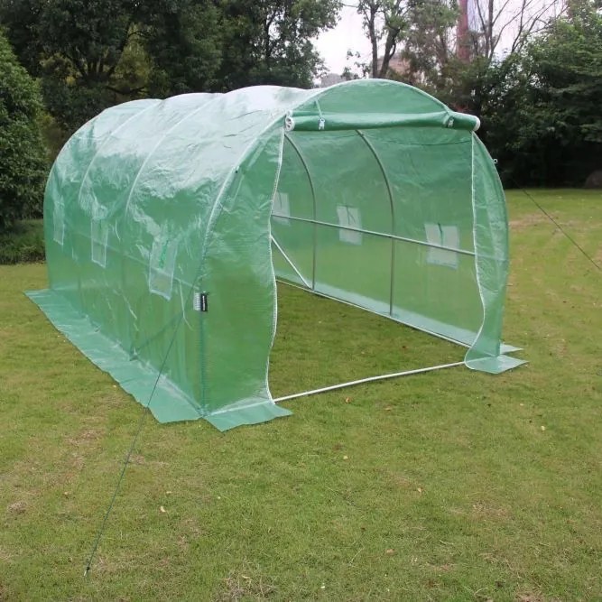 Szklarnia foliowa ogrodowa 2,5x4 m z oknami i moskitierą G387