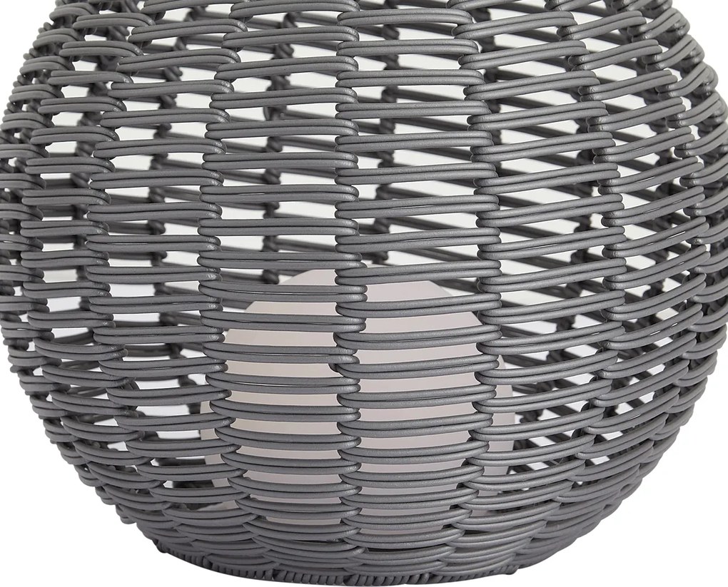 Zewnętrzna lampa stołowa ciemnoszara 30 cm z możliwością ładowania LED przez USB-C IP44 - Oli