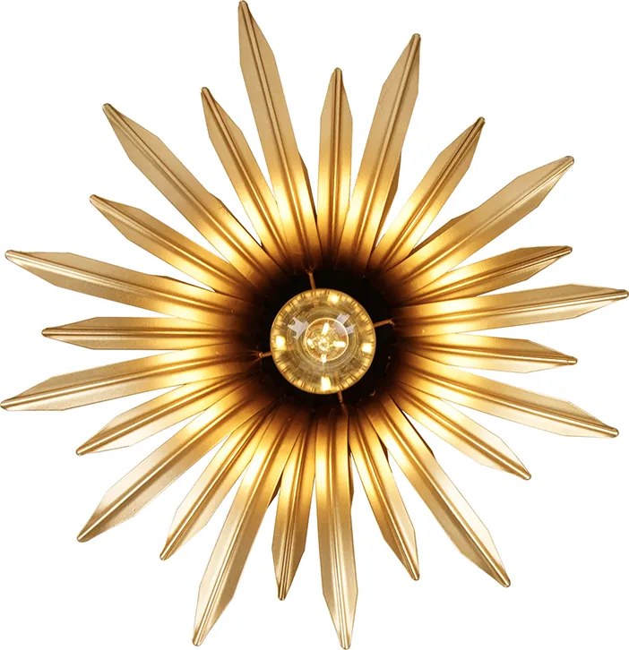 Plafon art deco złoty - Wesley