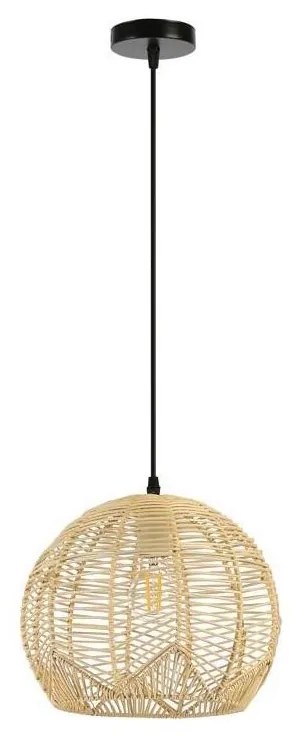 Immax 08258L - Żyrandol na lince PELO 1xE27/40W/230V śr. 30 cm rattan