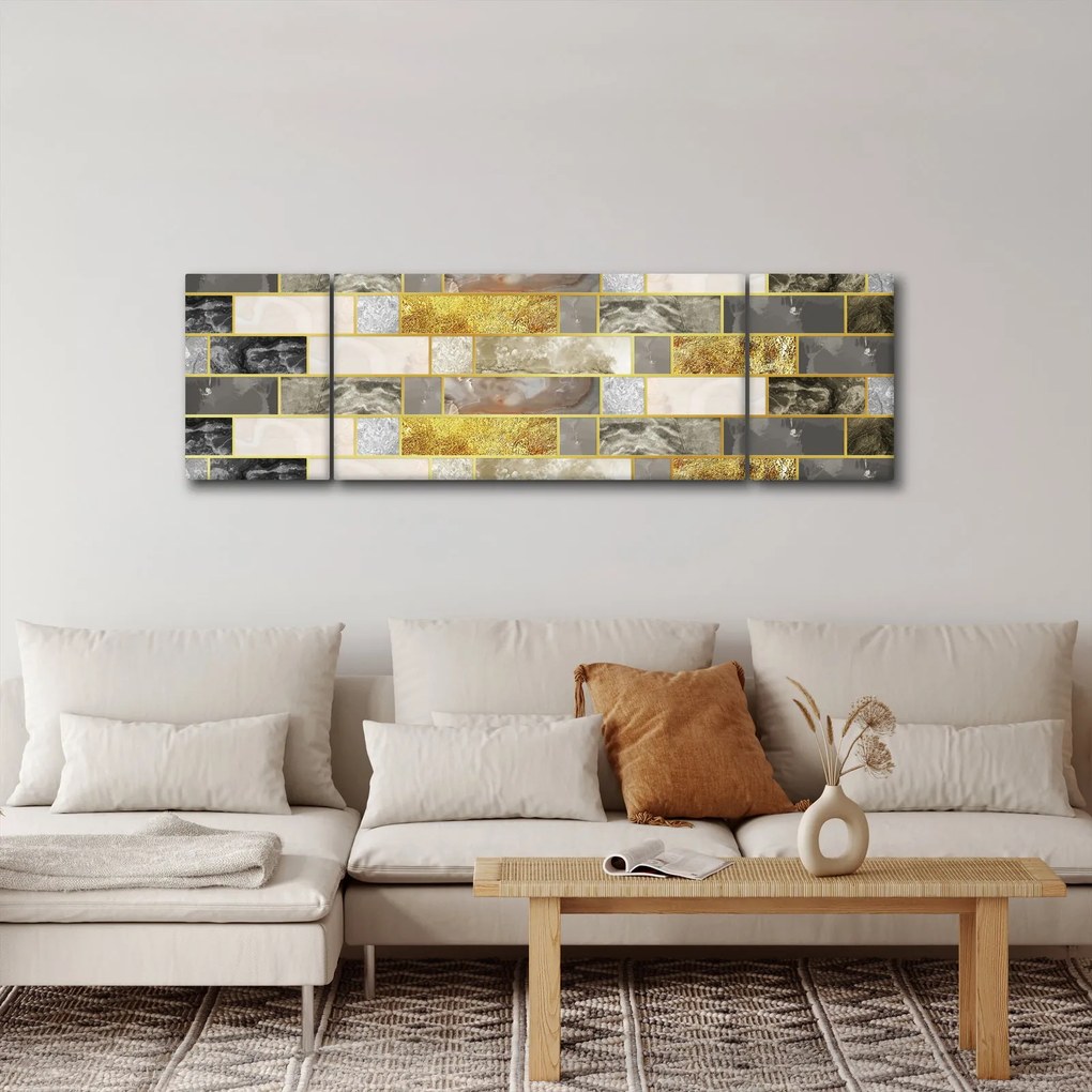 Obraz - Dekoracje z teksturami (170x50 cm)