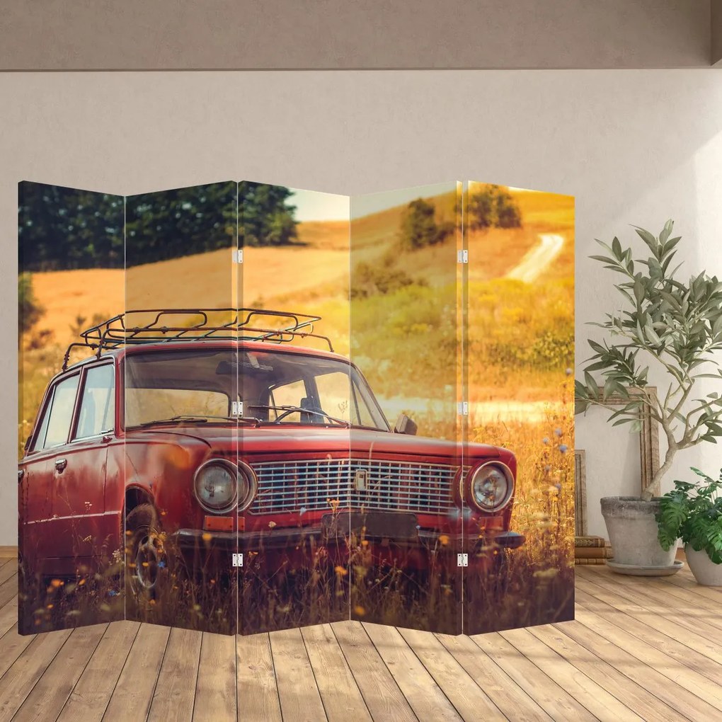 Parawan - Samochód w terenie (210x170 cm)