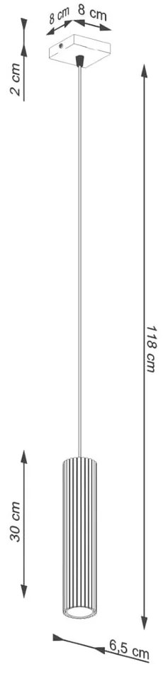 Lampa wisząca w kolorze złota Gleam – Sollux