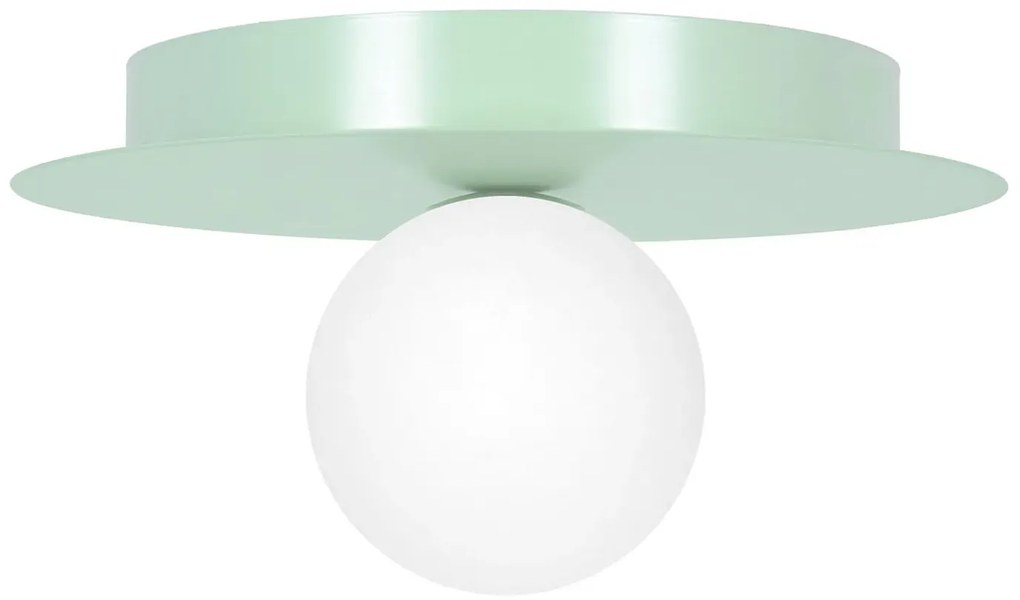 Zielona designerska lampa sufitowa kapelusz - A678-Eria