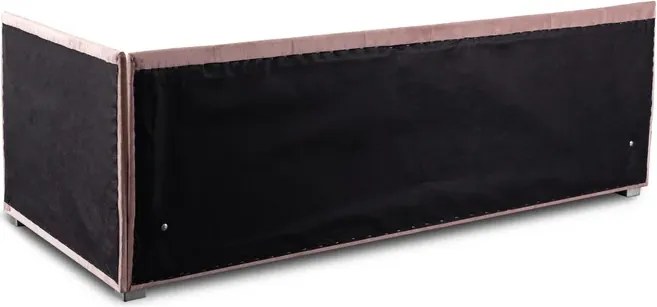 Łóżko Tapczan Młodzieżowe KARO 2 90x200 cm Narożne Różowe