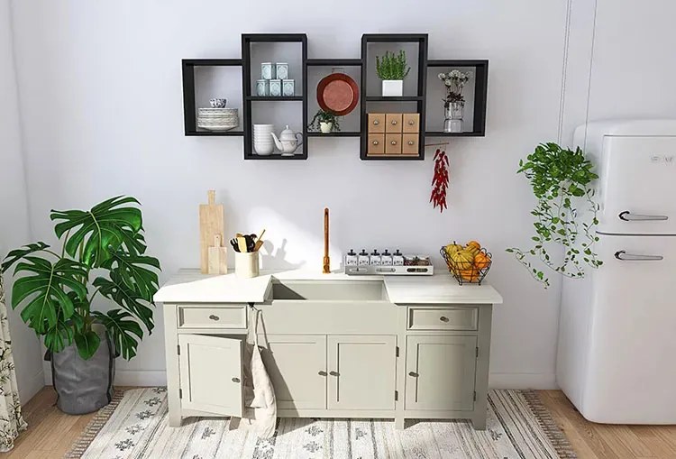 Minimalistyczna Półka Ścienna Wenge G2-T19