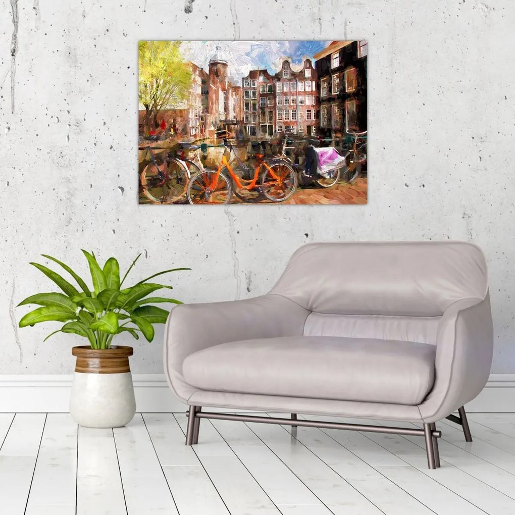 Obraz - Amsterdam, malarstwo (70x50 cm)